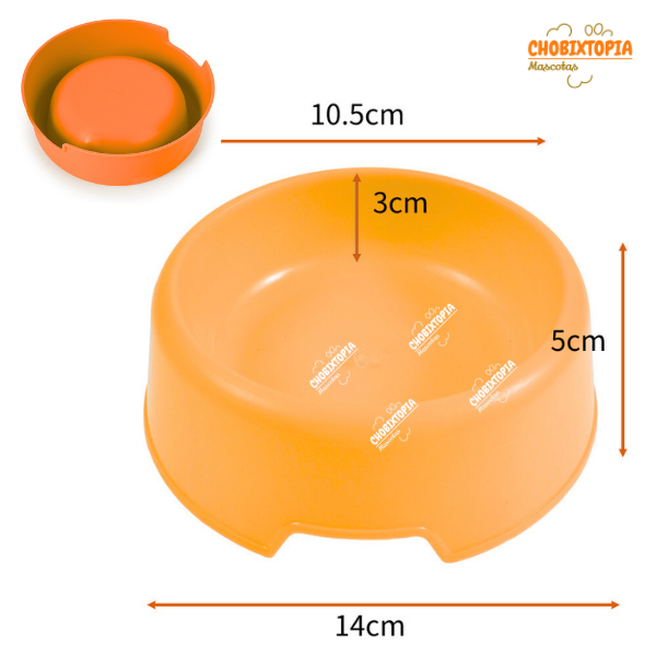 PLATO CIRCULAR 200 ML - ANARANJADO