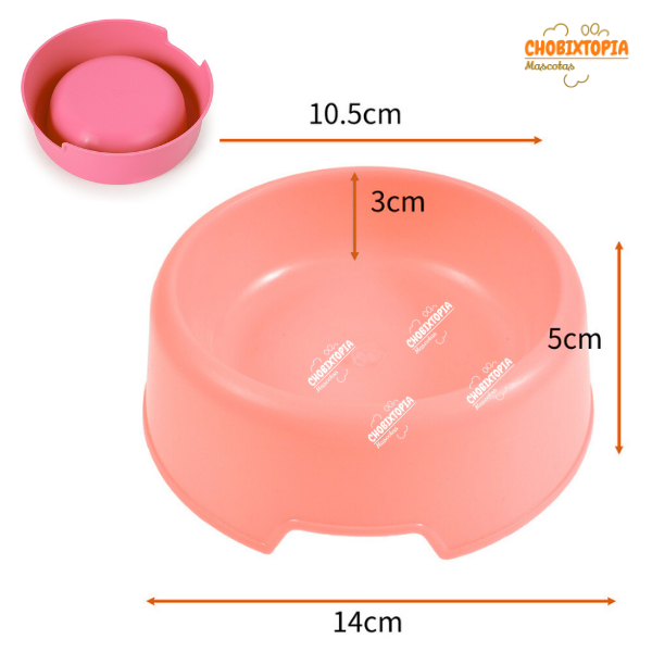 PLATO CIRCULAR 200 ML - ROSA SALMON INTENSO
