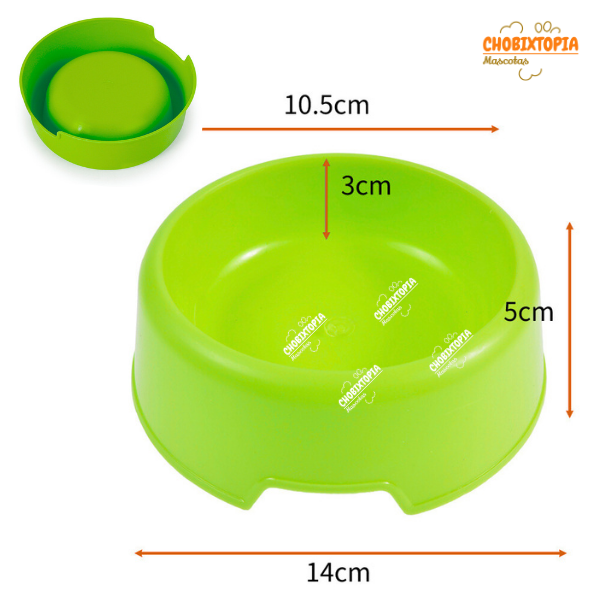 PLATO CIRCULAR 200 ML - VERDE LIMON