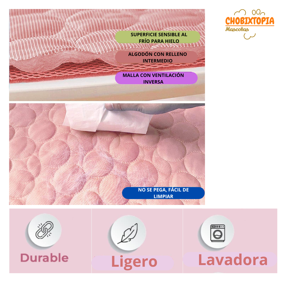 ALFOMBRA REFRESCANTE LAVABLE P-MASCOTAS PERRO-GATO 70x55 cm COLOR MARRON