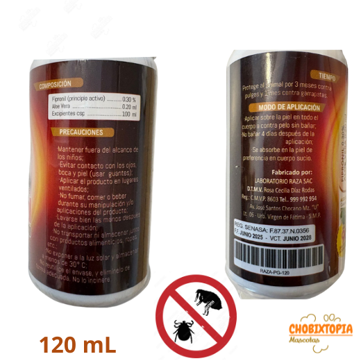 ANTIPULGAS RAZA FRASCO x 120 mL