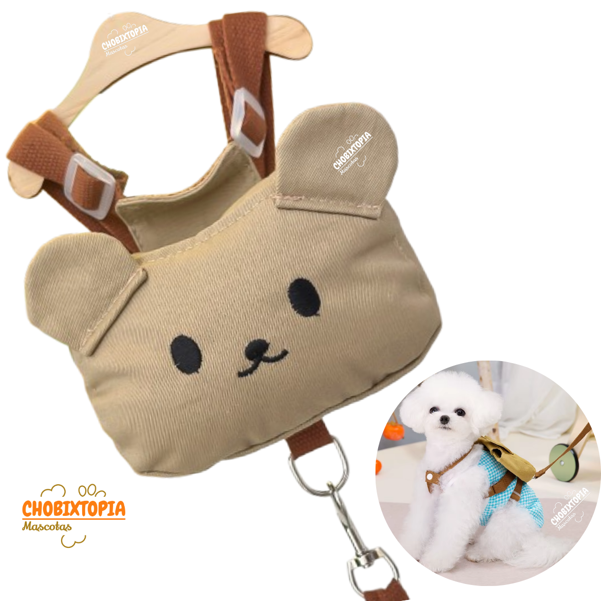 ARNES MOCHILA PARA MASCOTA OSITO TALLA S