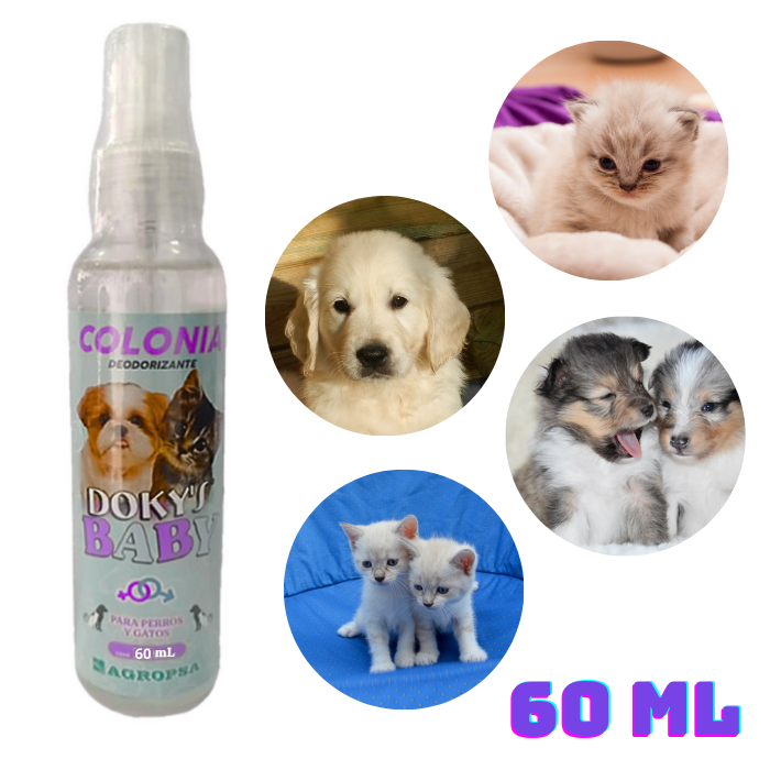 COLONIA PARA MASCOTA DOKY´S - BABY x 60 mL (PARA CACHORRO)