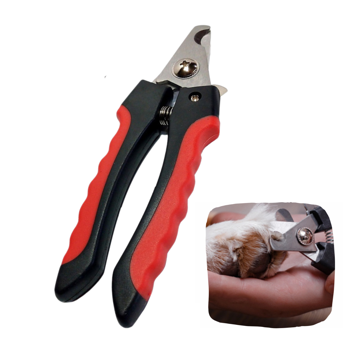 CORTA UÑAS PARA MASCOTAS ROJO )