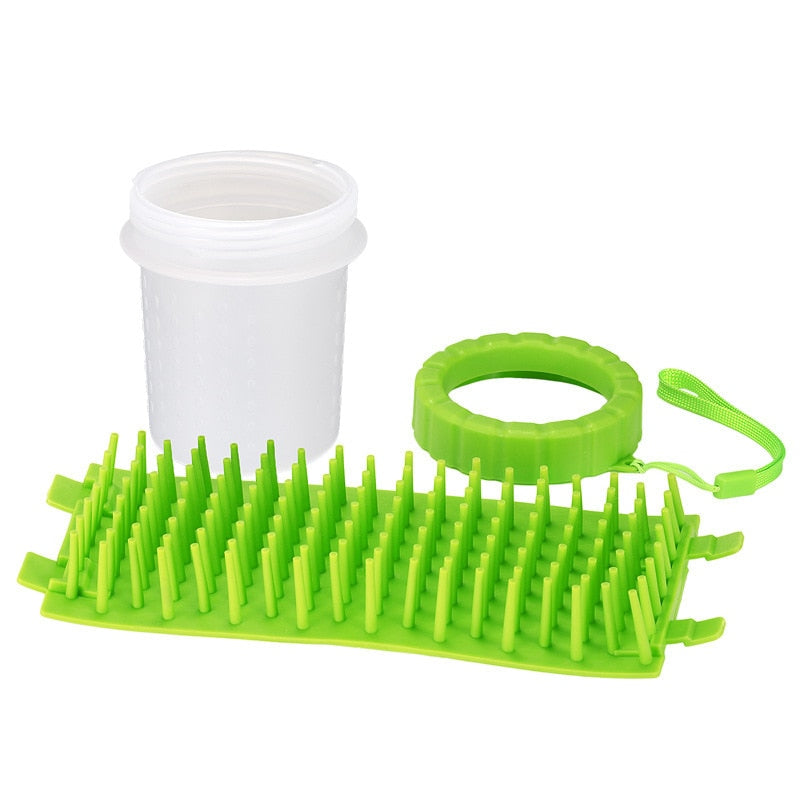 LIMPIA PATITAS PARA MASCOTAS GRANDE (VERDE)
