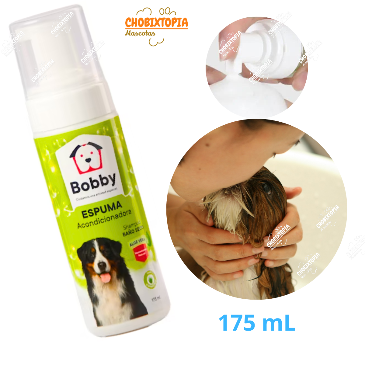 ESPUMA BAÑO BOBBY BAÑO SECO ALEO VERA 175 ML