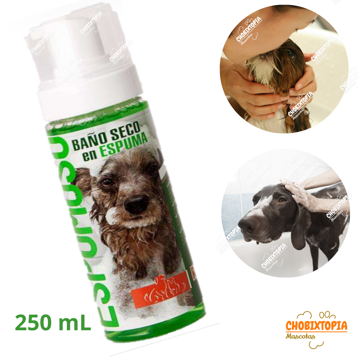 ESPUMA BAÑO RAZA BAÑO SECO PERRO 250 ML