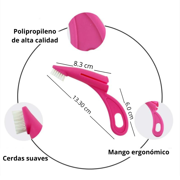 CEPILLO DENTAL DE DEDO NUNBELL FUCSIA