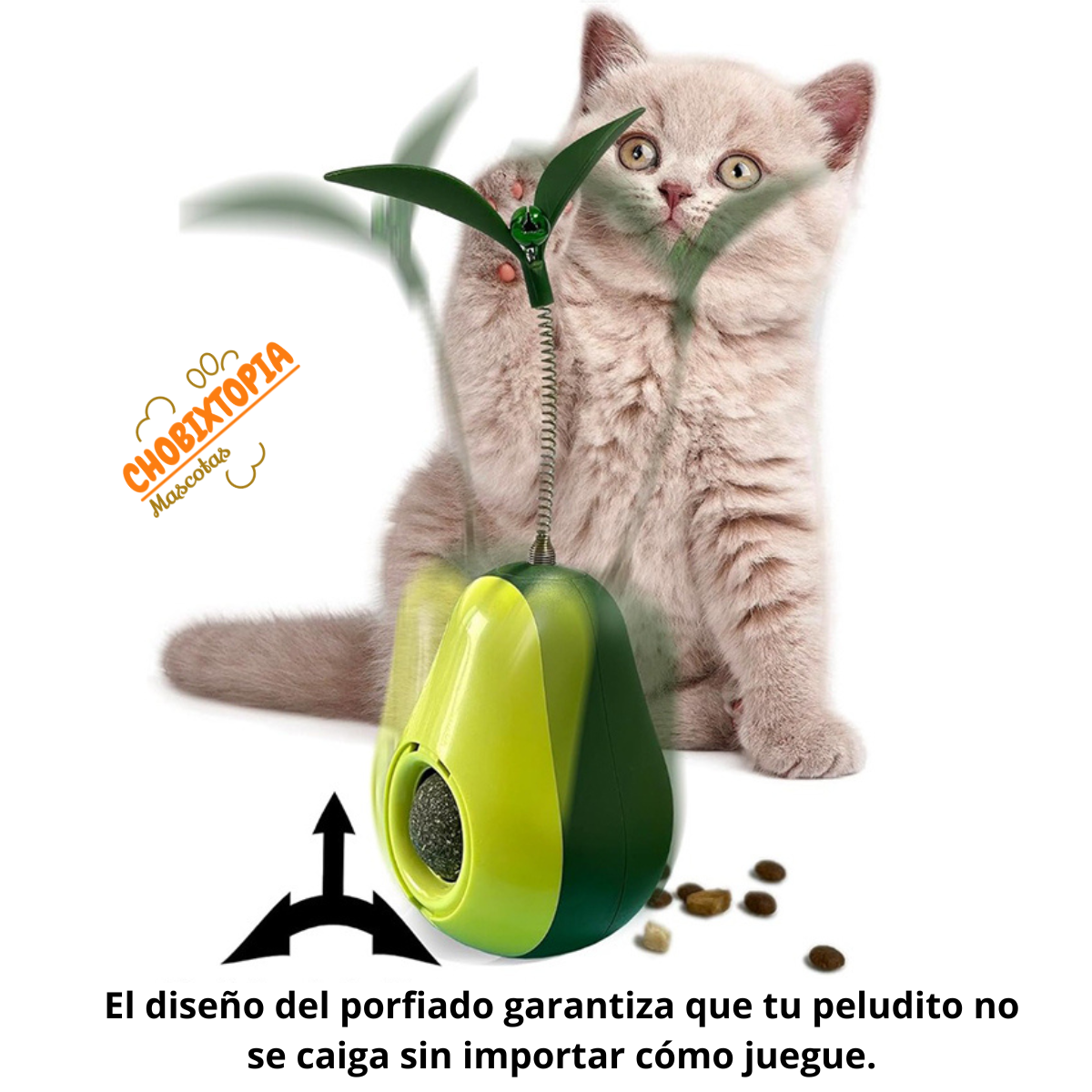 JUGUETE CATNIP TIPO PORFIADO - PALTA PARA GATOS