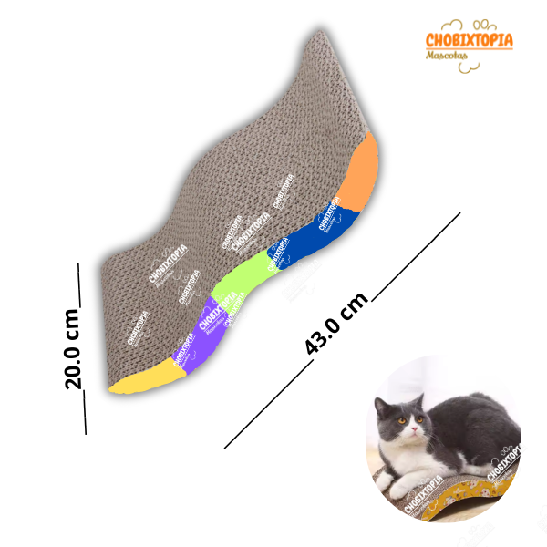 RASCADOR PARA GATOS CAMITA ONDULADA