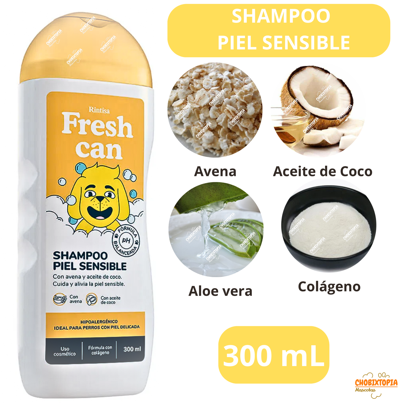 SHAMPOO FRESH CAN PIEL SENSIBLE 300ML