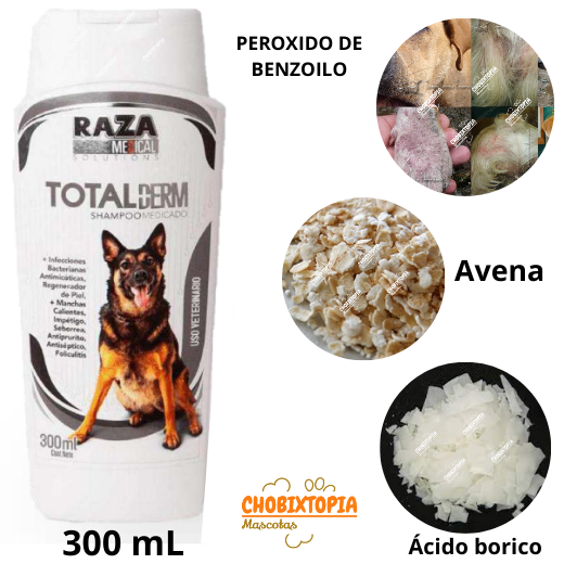 SHAMPOO MEDICADO PARA PERRO TOTALDERM X 300 mL (RAZA)