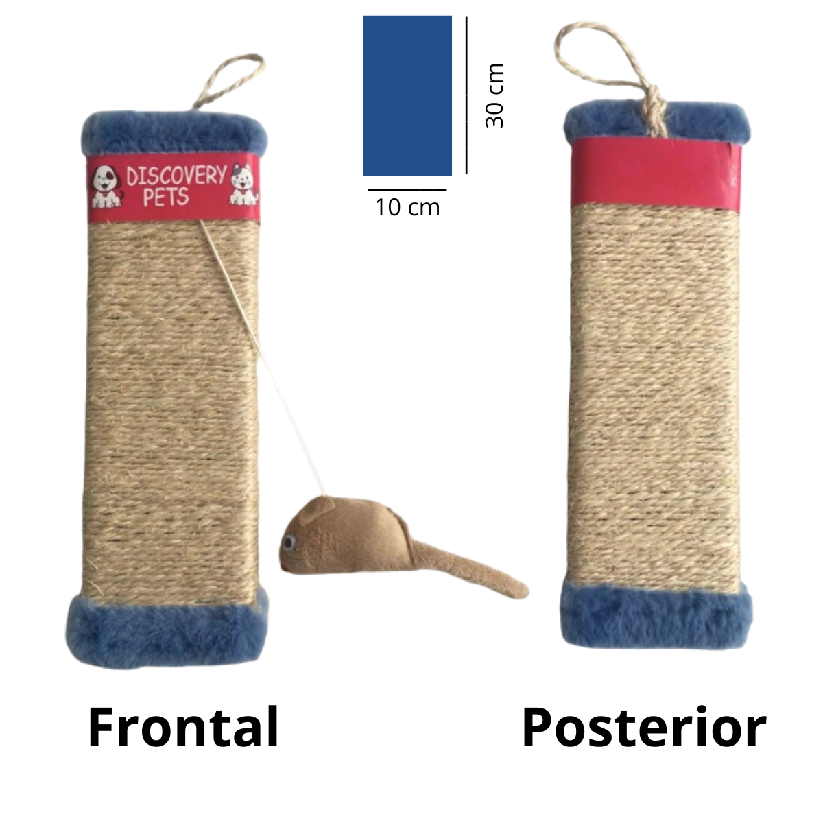 TABLA RASCADORA PARA GATO COLOR AZUL ACERO