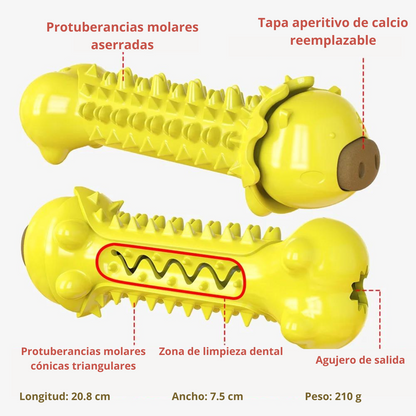 Juguete Masticable Para Perros - Cerdito Amarillo