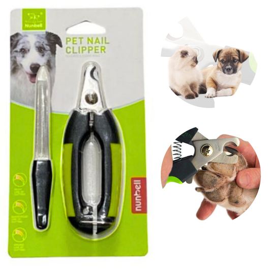 ALICATE CORTAUÑAS PERROS-MASCOTAS NUNBELL OVAL VERDE-PEQUEÑO
