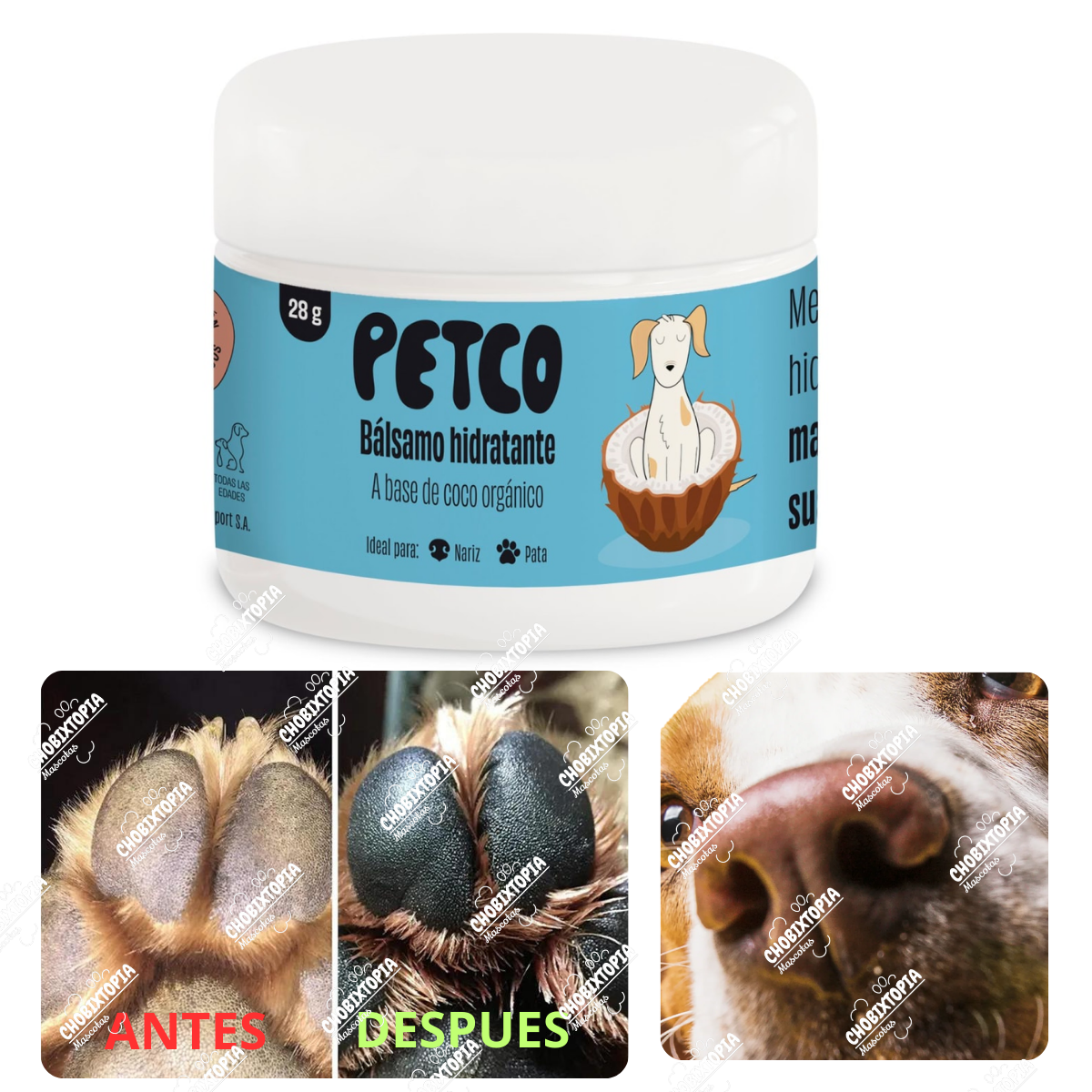 BALSAMO HIDRATANTE DE MASCOTAS PETCO POTE X 28 g (DERMA)