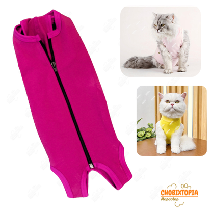 FAJA POST OPERATORIA PERROS Y GATOS - FUCSIA