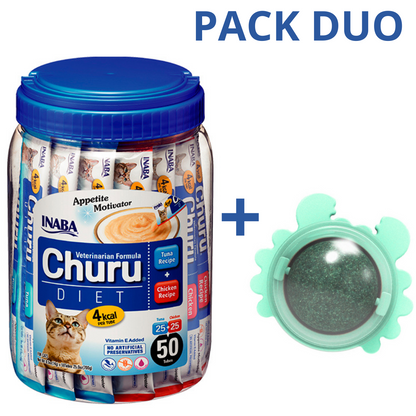 DUO CHURU VET DIET - ATUN POLLO 50 U (PACK CANGREJO)