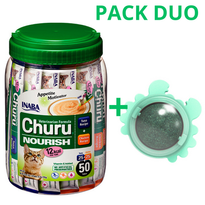 DUO CHURU VET NOURISH - ATUN POLLO 50 U (PACK CANGREJO)