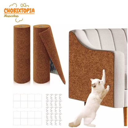 RASCADOR PROTECTOR ADHESIVO DE MUEBLES PARA GATOS 100 cm x 40 cm