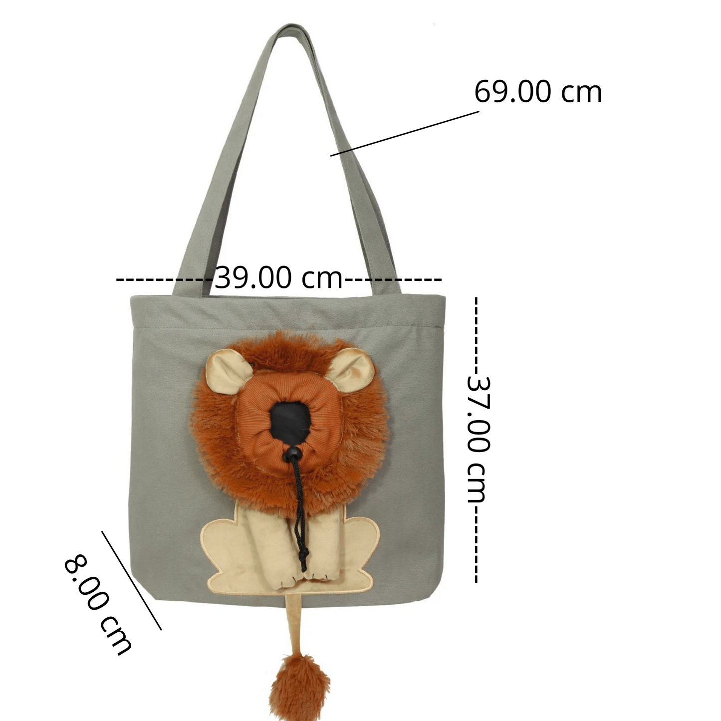 BOLSO TRANSPORTADOR DE MASCOTA NUTRIA - LEON-M