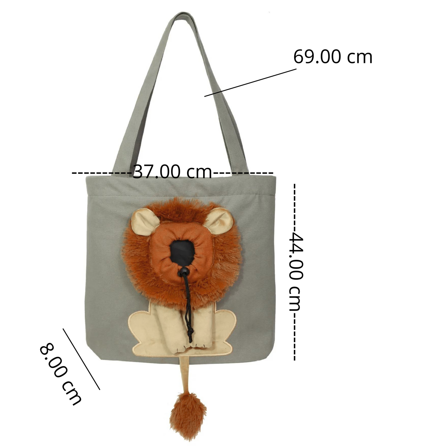 BOLSO TRANSPORTADOR DE MASCOTA NUTRIA - LEON-L