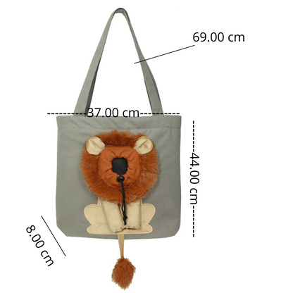 BOLSO TRANSPORTADOR DE MASCOTA NUTRIA - LEON-L