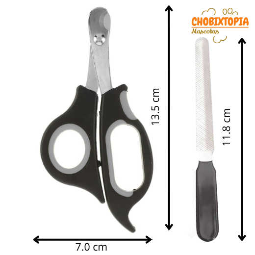CORTAUÑAS TIJERA Y LIMA GATOS Y PERROS-MASCOTA PLOMO NUNBELL BORDE-PEQUEÑO