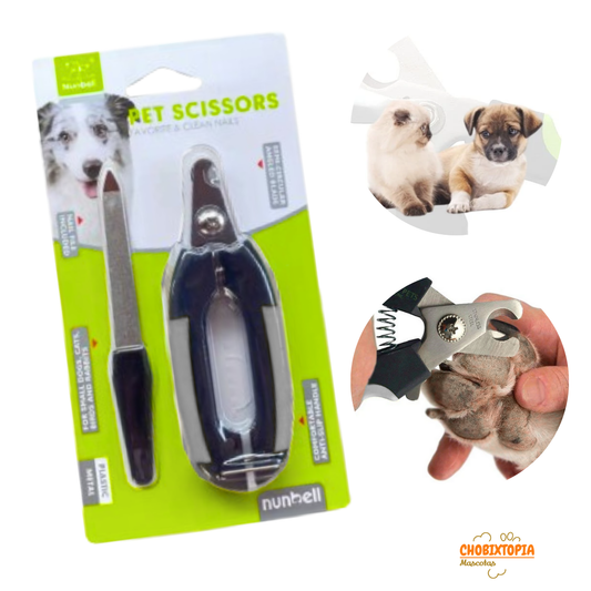 ALICATE CORTAUÑAS PERROS-MASCOTAS NUNBELL OVAL PLOMO-PEQUEÑO
