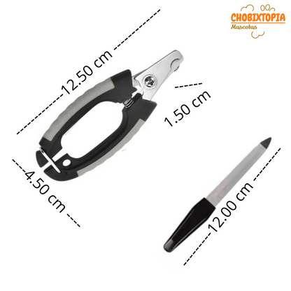 ALICATE CORTAUÑAS PERROS-MASCOTAS NUNBELL OVAL PLOMO-PEQUEÑO