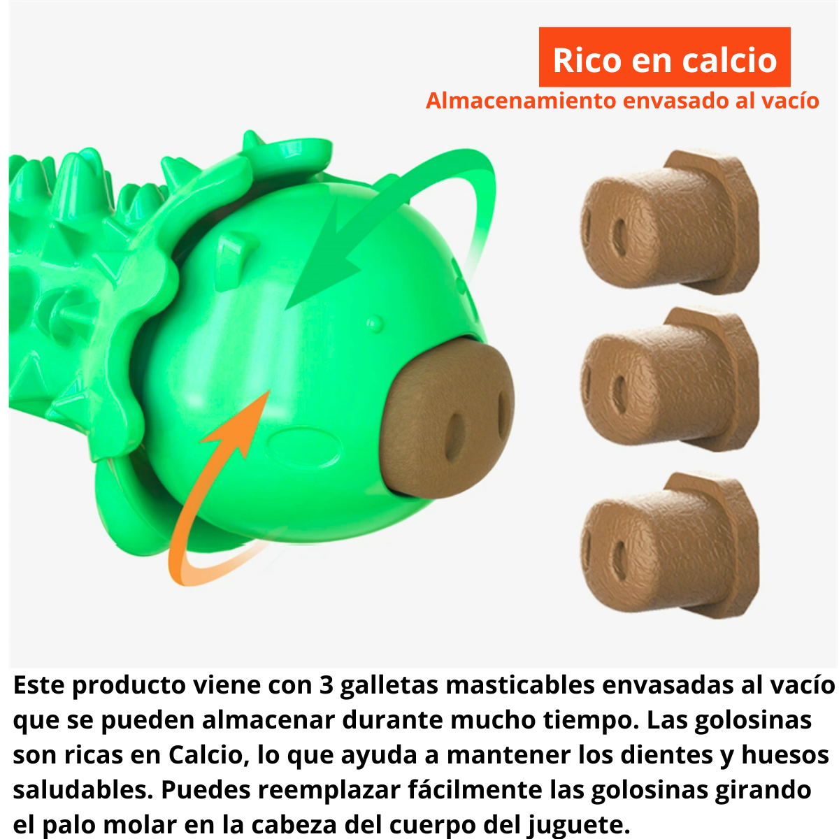 Juguete Masticable Para Perros - Cerdito Verde