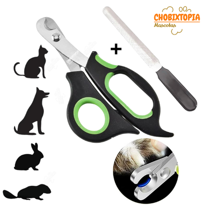 CORTAUÑAS TIJERA Y LIMA GATOS Y PERROS-MASCOTA VERDE NUNBELL BORDE-PEQUEÑO