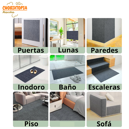 RASCADOR PROTECTOR ADHESIVO DE MUEBLES PARA GATOS 100 cm x 40 cm