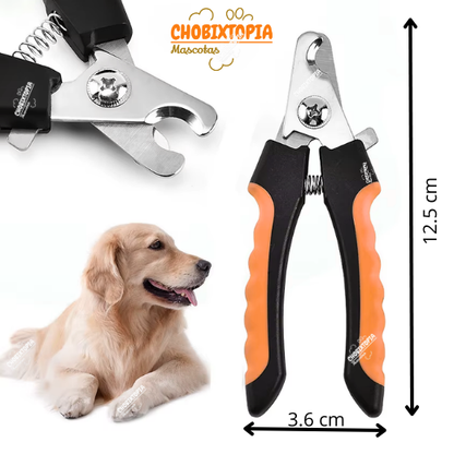 ALICATE CORTAUÑAS PERROS-MASCOTAS NUNBELL CLASICO-RECTO ANARANJADO