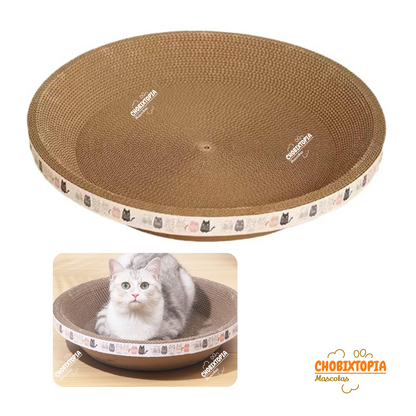 RASCADOR PARA GATOS FORMA CIRCULAR PEQUEÑO