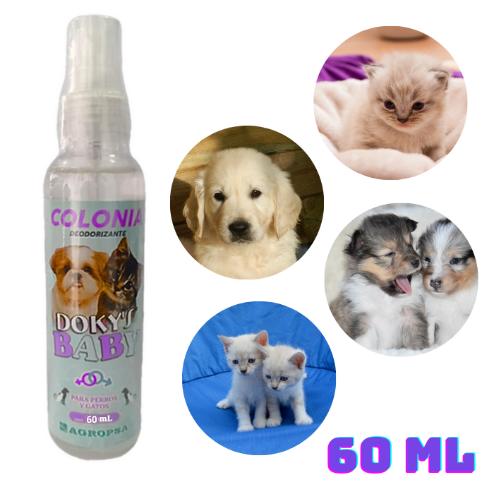 COLONIA PARA MASCOTA DOKY´S - BABY x 60 mL  (PARA CACHORRO)