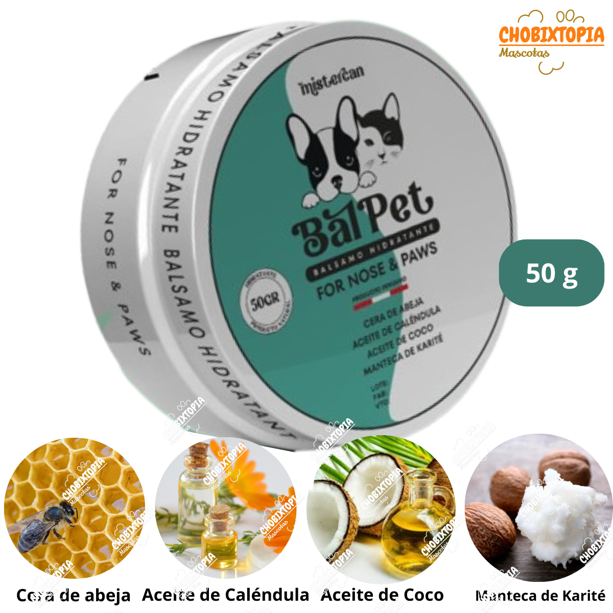 BALSAMO PARA NARIZ Y PATAS BALPET 50g (DERMA)