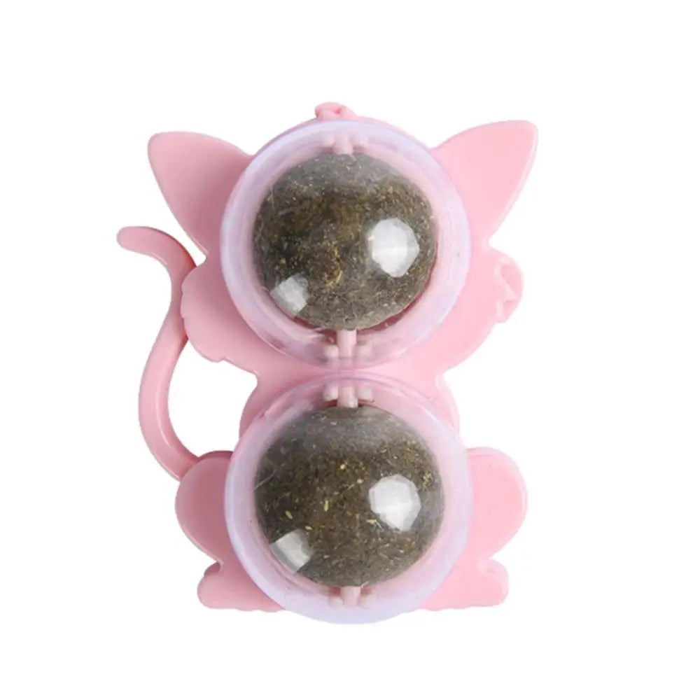 JUGUETE CATNIP KITTY BALL GATO (COLOR ROSADA)