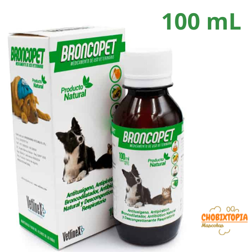 BRONCOPET JARABE EXPECTORANTE PARA MASCOTAS VETLINEX NATURAL