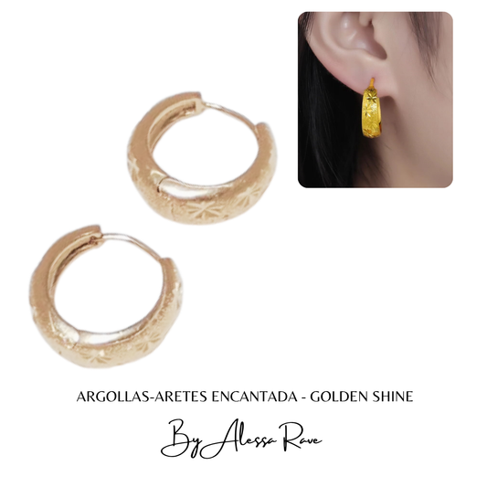ARGOLLAS-ARETES  ENCANTADA - GOLDEN SHINE