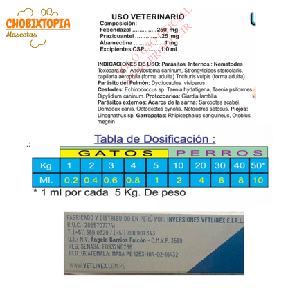 CANIVET SOLUCIÓN ORAL X 5 ml (SABOR A CARNE)