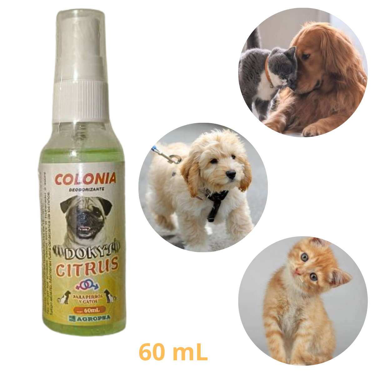 COLONIA PARA MASCOTA DOKY´S - CITRUS x 60 mL