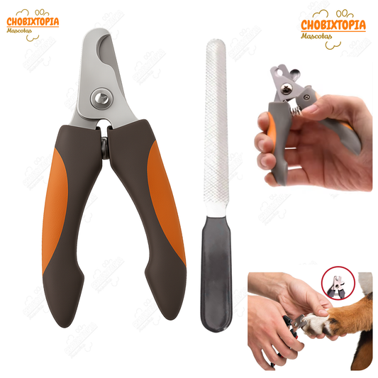 CORTAUÑAS MAS LIMA PARA MASCOTAS PERROS -GATOS ANARANJADO GRANDE