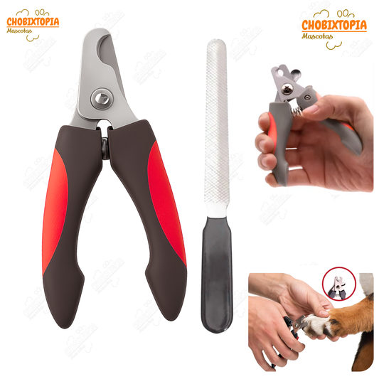 CORTAUÑAS MAS PARA MASCOTAS PERROS -GATOS ROJO CHICO