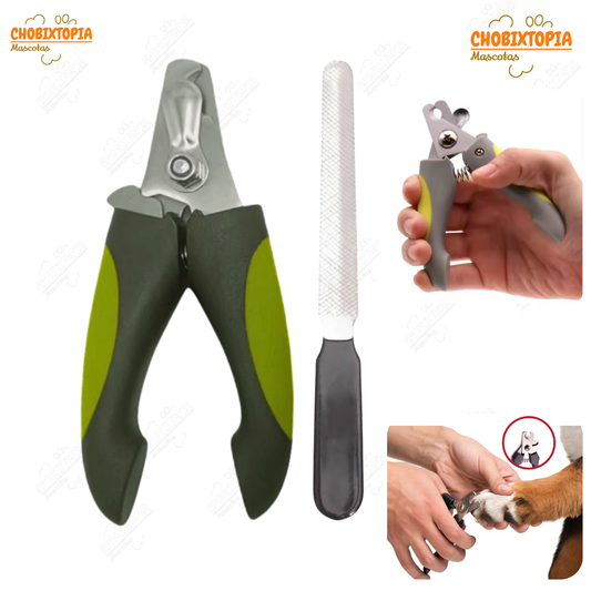 CORTAUÑAS MAS LIMA PARA MASCOTAS PERROS -GATOS VERDE LIMON GRANDE