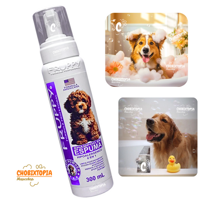 ESPUMA SHAMPOO FRUPPY HIPOALERGENICO PERROS x 300 mL