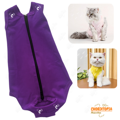 FAJA POST OPERATORIA PERROS Y GATOS - PURPURA