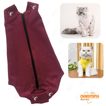 FAJA POST OPERATORIA PERROS Y GATOS - GRANATE