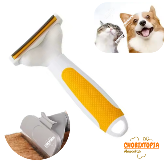 CEPILLO ELIMINA PELO INTERNA EXTERNO PERRO-GATOS-AMARILLO P