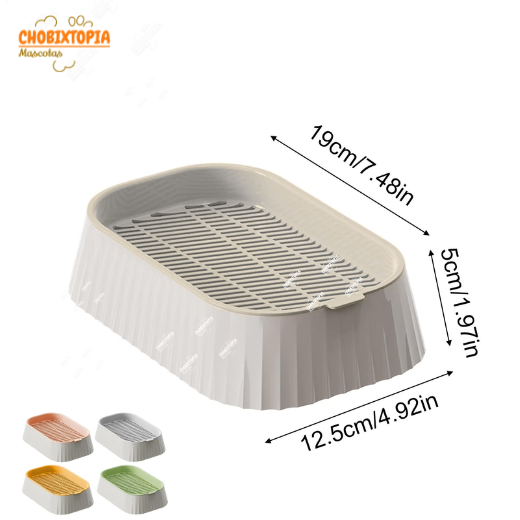 CAJA DE HIERBA GATERA MACETA PARA GATOS - GREY